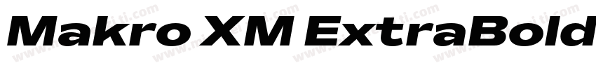 Makro XM ExtraBold字体转换